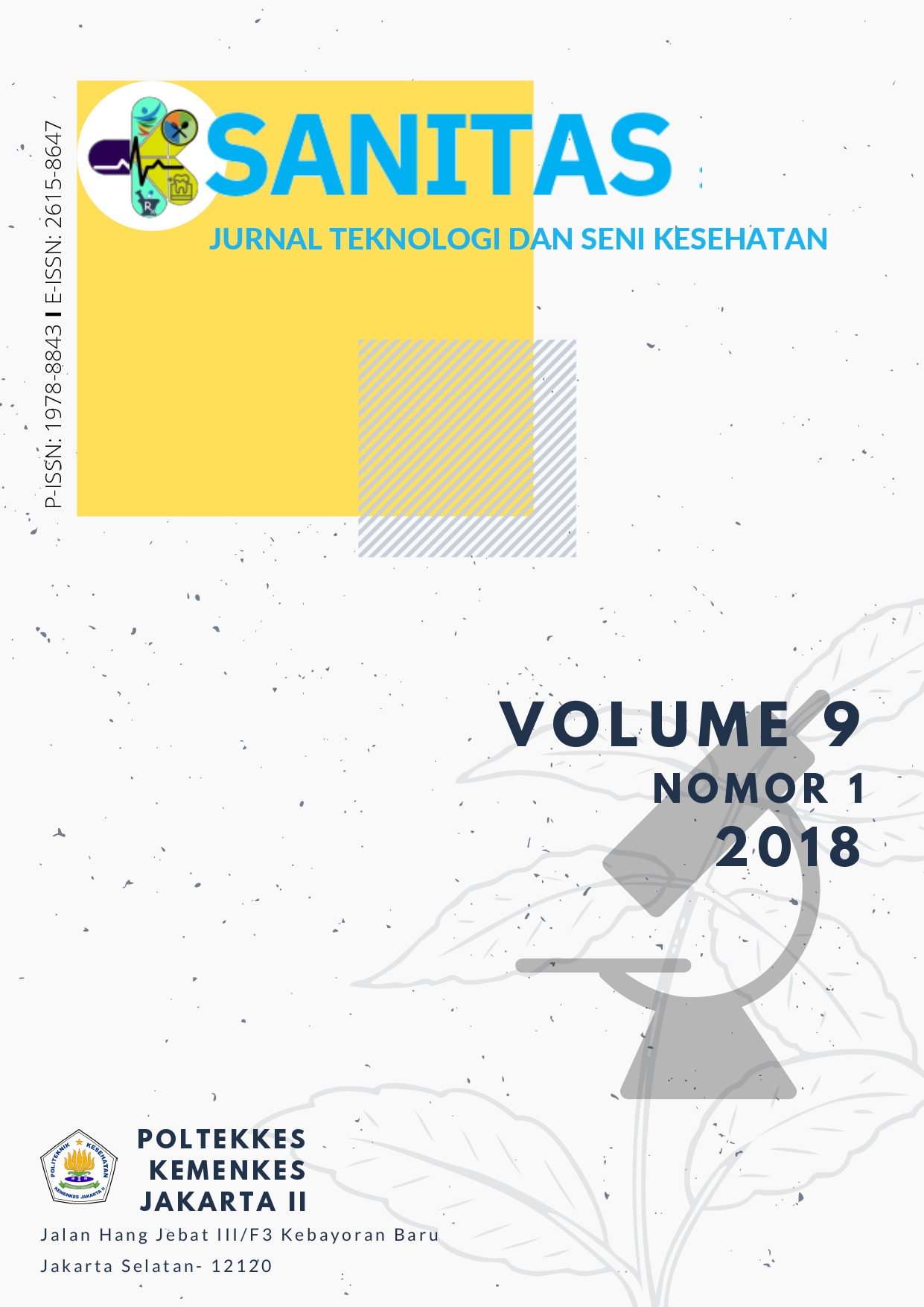 SANITAS Volume 9 No. 1 2018